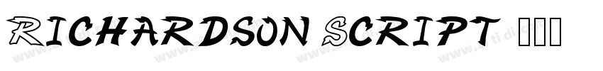 Richardson Script字体转换